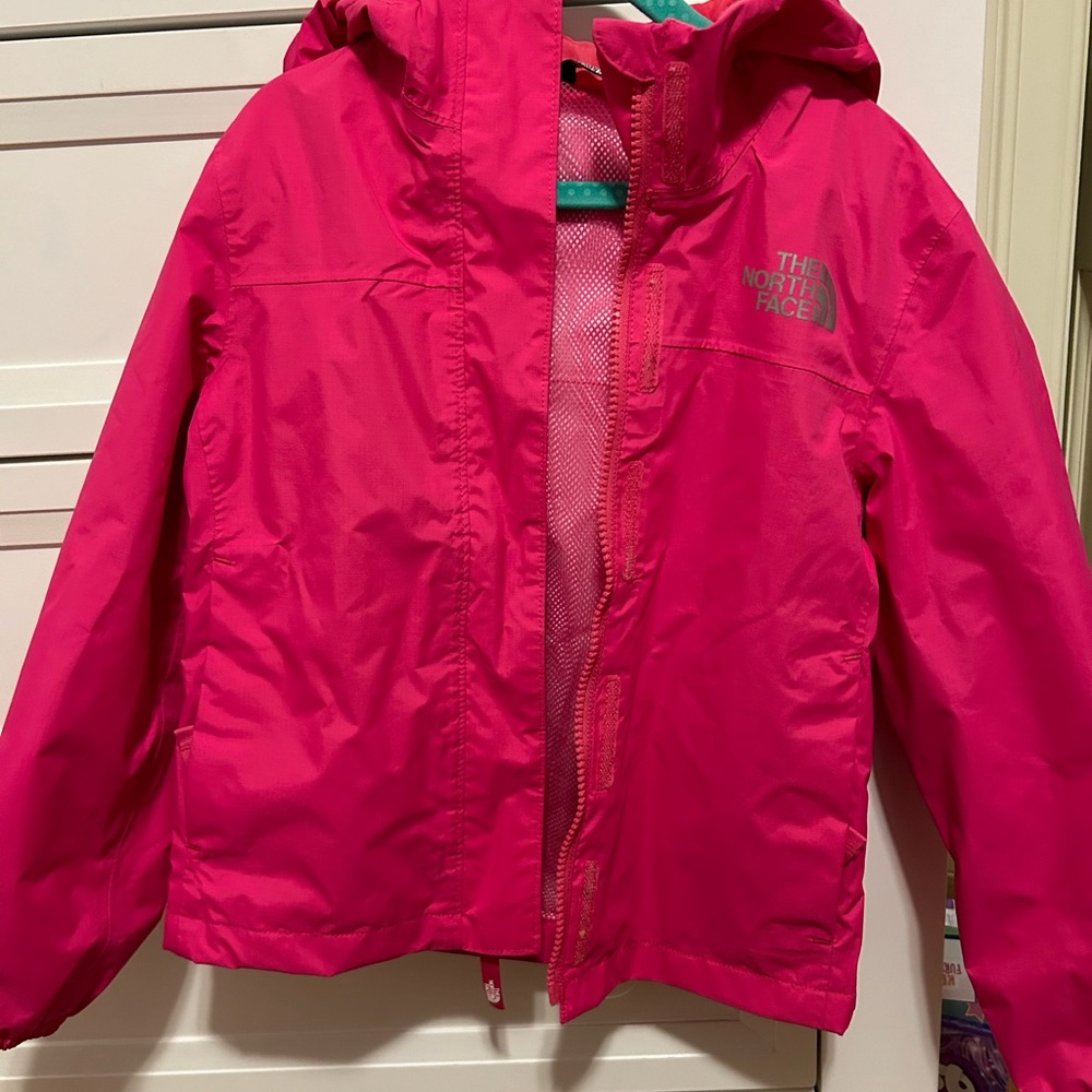 Girls North Face Raincoat